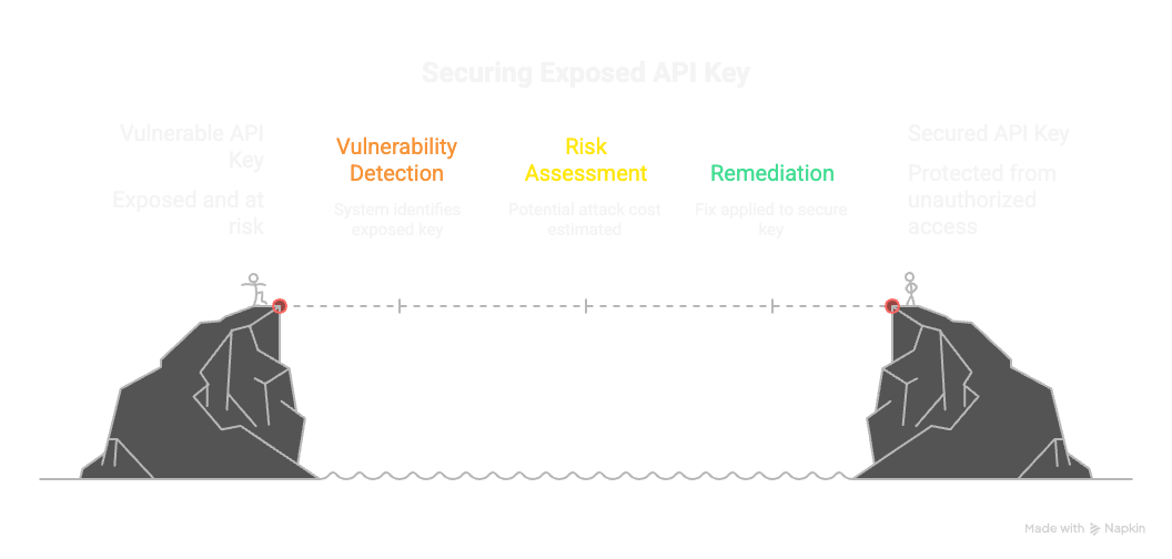Securing Exposed API Key - Vulnerability Detection, Risk Assessment, and Remediation Process